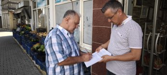 Dilovalı ayakta sokakta imzada