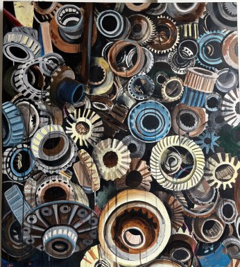 ‘Katmanlar’a beş ressam imza attı