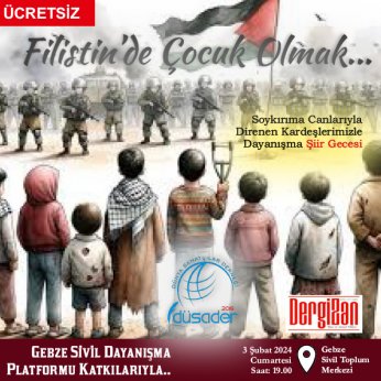 Filistin ile şiirli dayanışma