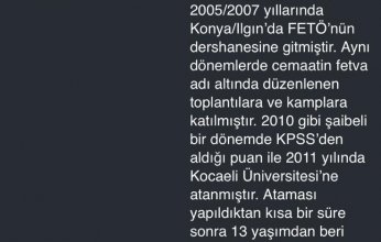 FETÖ’cü eşimin sahte raporu ile yerimden ve çocuğumdan edildim 