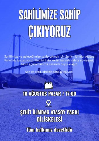 Diliskelesi halkı sahili için yürüyecek 