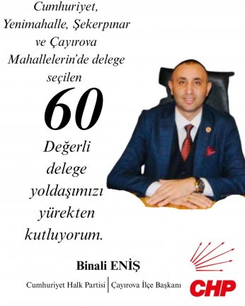 Çayırova’da üç mahallenin delege seçimi 24 Ağustos’ta 