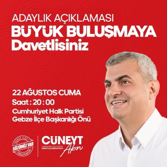 Akın’dan “Büyük Buluşma”ya davet