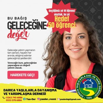 YASDER’de hedef 50 öğrenciye burs vermek