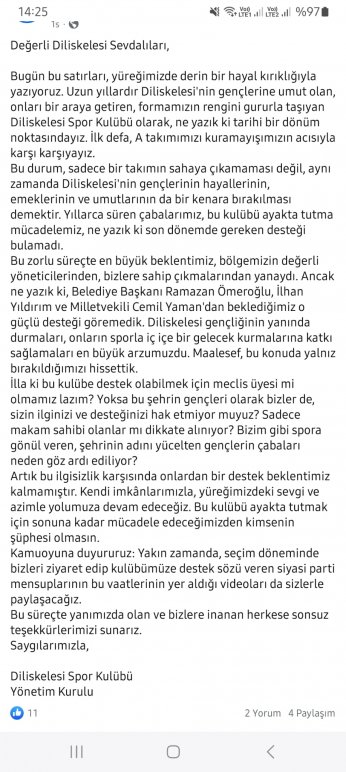 Bu ilgisizlik karşısında destek beklentimiz kalmadı