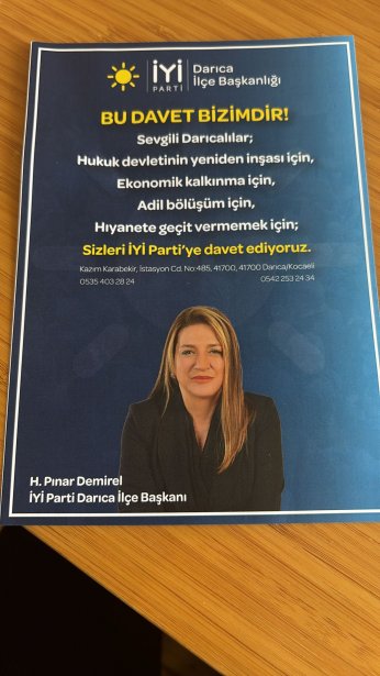 Hala Akşener sanıyorlardı Dervişoğlu broşürü bastırdım