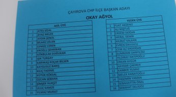 Çayırova’da adaylar divana listelerini verdi