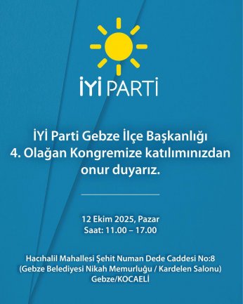 Eski köye yeni adet Gebze’de de İYİ’ymiş