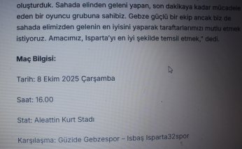 “Hızlı ve Öfkeli – 1” bugün Isparta maçıyla başlıyor