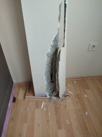 Deprem bölgesinde deprem sonrası halleri