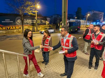 12 ilçede seher vakti eş zamanlı propaganda 