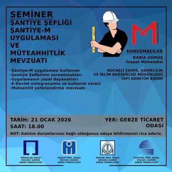 TMMOB Gebze'den Şantiye – M semineri