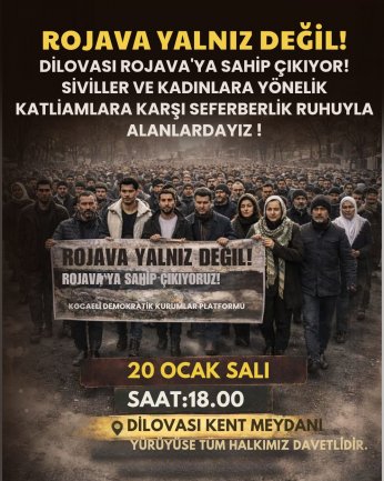 Rojava için yürüyecekler