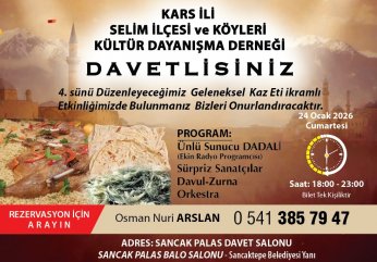 Kars Selimliler kaz gecesinde buluşuyor