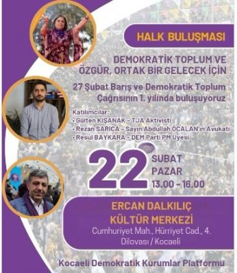 Öcalan’ın avukatı Rezan Sarıca Dilovası’na geliyor 