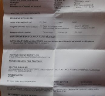 Tahliye edildi. Herkesten davacı 