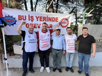 Lastik-İş PG’de greve çıktı
