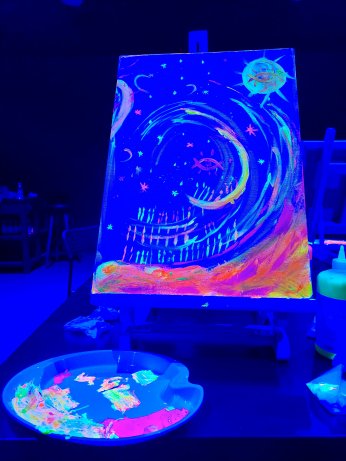 Karanlıkta resim atölyesi