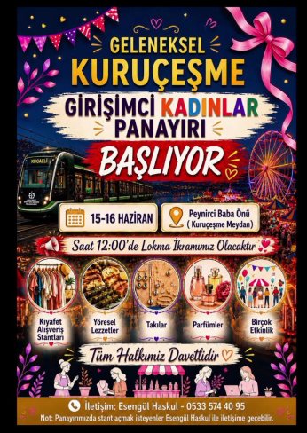Girişimci Kadınlar Panayırı 15-16 Haziran'da 