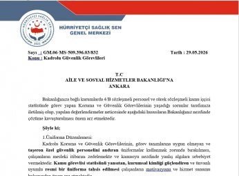 Güvenlikçilere üniforma ve yetki istediler