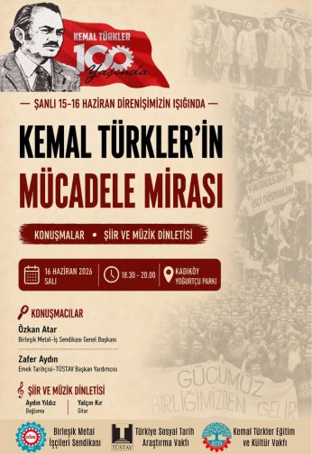 Mücadele mirası konuşulacak
