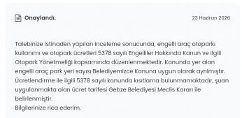  Engelliye ücretsiz otopark  engeli TİHEK’e şikayet edildi 