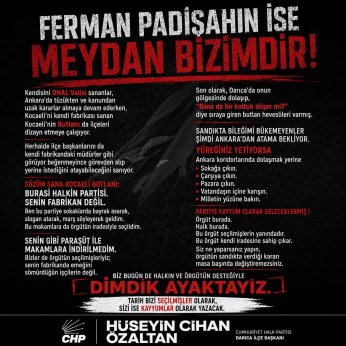 PARAşütle inmedim. Örgüt iradesi seçti