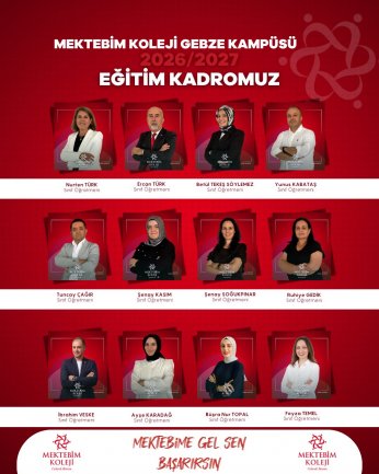 Gebze Mektebim kadrosunu açıkladı