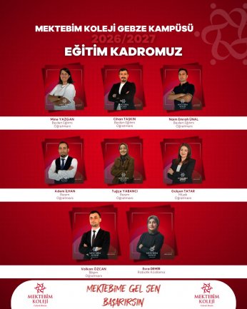Gebze Mektebim kadrosunu açıkladı