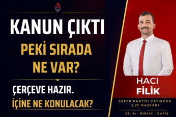 Yasa çıktı. Ya sonra