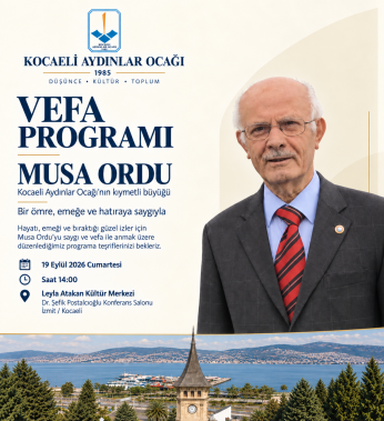 Kocaeli Aydınlar Ocağı Musa Ordu’yu anıyor