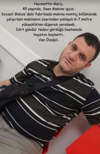 Saes Makine’de iş cinayeti