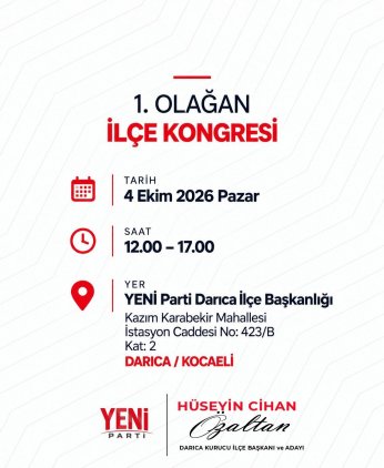 Gebze Bölgesi’nde eşzamanlı kongreler