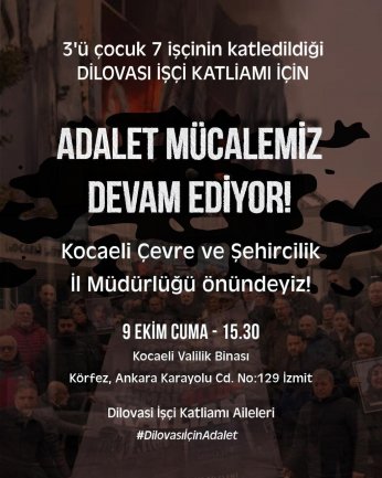 İşçi Katliamı Aileleri Çevre İl Müdürlüğü’nde