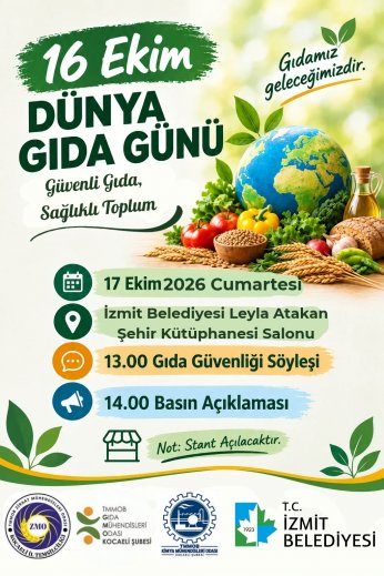 Gıda Günü güvenlik  temasıyla kutlanıyor
