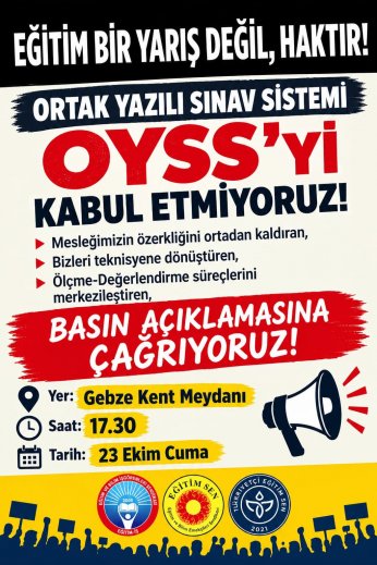 Üç sendikadan OYSS’ye rest