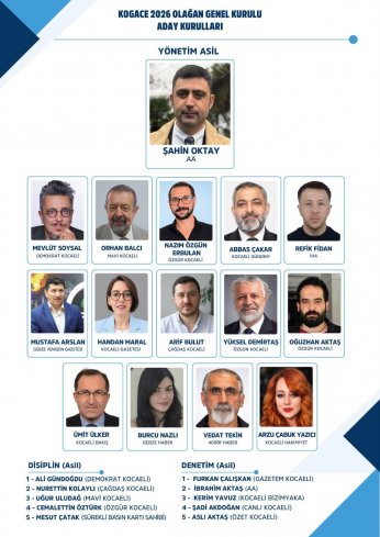 KOGACE'de Oktay’ın Gebze adayları Arslan ve Ülker