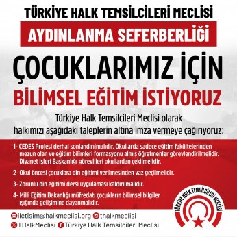 Çocuklar için bilimsel eğitim istediler