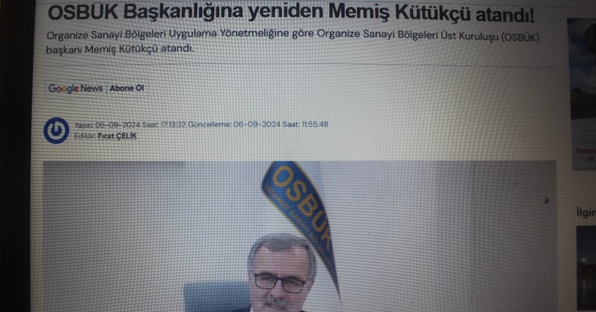 OSBÜK Başkanını Bakan’ın  ataması demokratik değil 