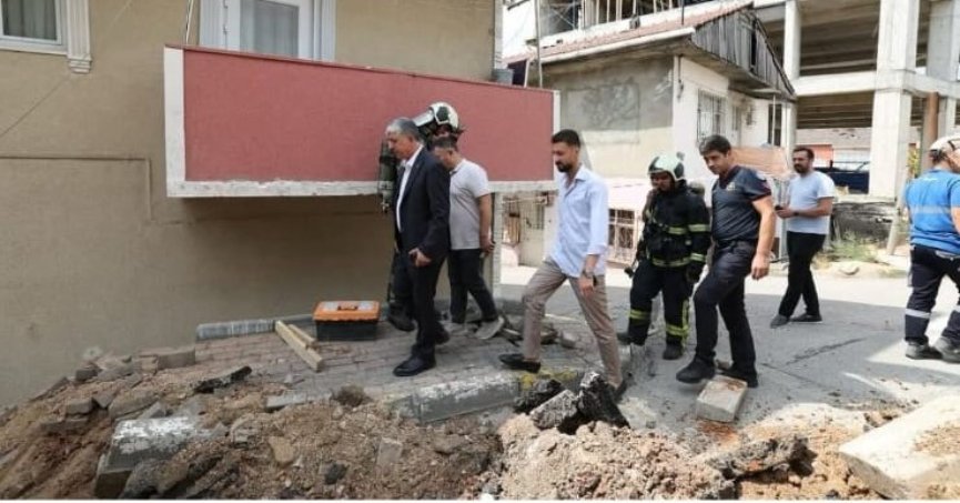 Gelişigüzel kazı gaz borusunu patlattı