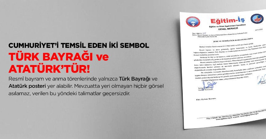 Atatürk ile partili Cumhurbaşkanını da anıyoruz