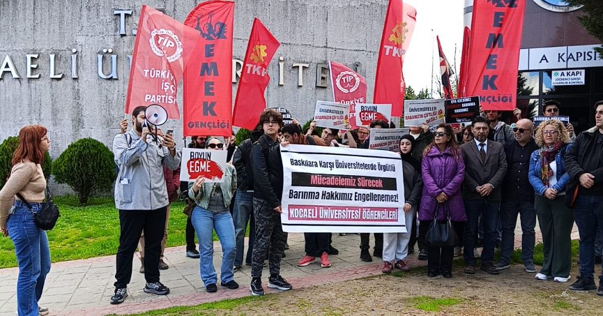 KOÜ’de öğrenciler yurttan kovuldu