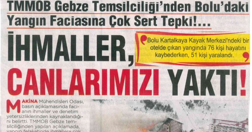 Yapısal önlemler için mücadelemiz sürecek