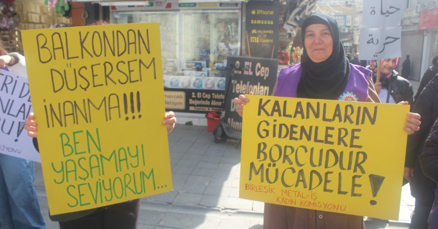 Gebze’de 8 Mart’ta iki salon dört sokak eylemi