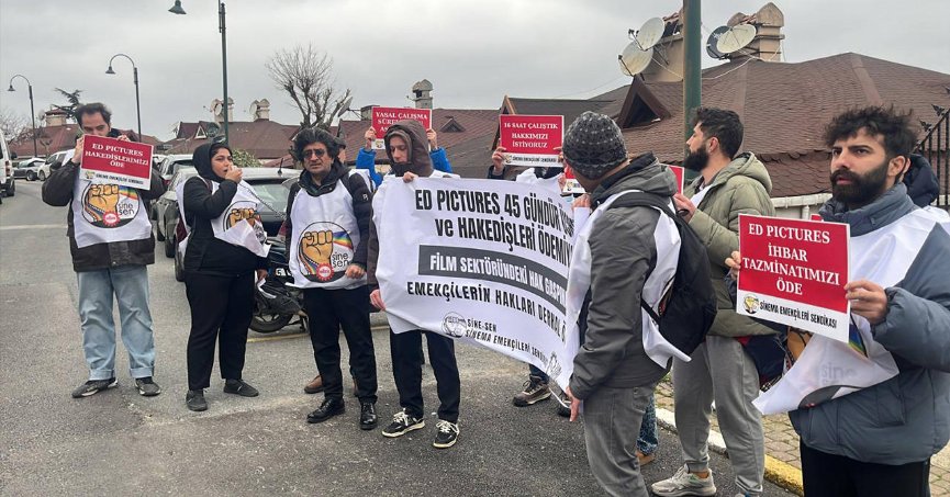 Kocaeli’de çekilen dizide 16  saat mesai. Gecikmeli maaş