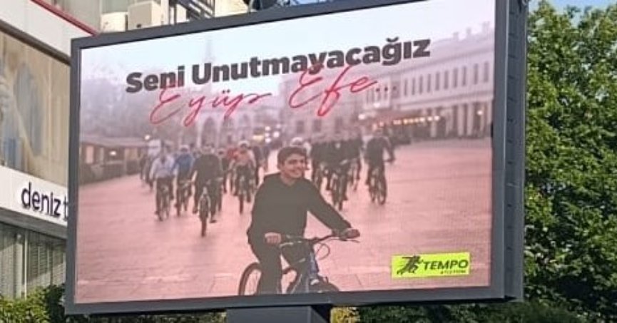Pedallar Eyüp Efe için çevrildi 