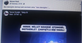 Kadı kaza sonrası yine uyardı: Ucuz atlattık ama!