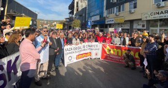 İş cinayetlerine karşı birleşelim. Takipçisiyiz