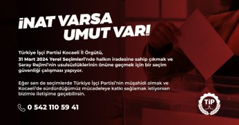 TİP’ten müşahitlik çağrısı