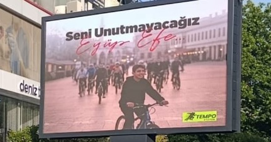 Pedallar Eyüp Efe için çevrildi 